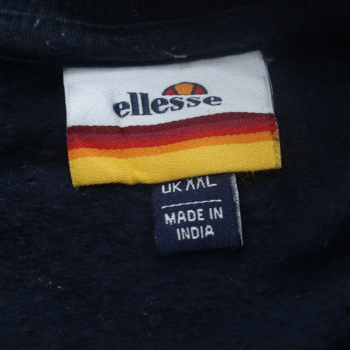 Ellesse Mens Navy Blue Crew Neck Sweatshirt XXL Classic Logo