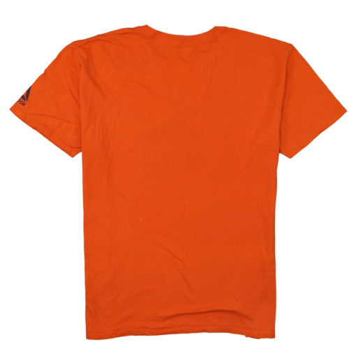 Reebok Men's Orange XL Sports Graphic Crew Neck Cotton T-Shirt