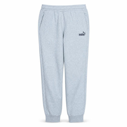 Front view of Puma Men’s Grey Jogger Sweatpants Regular Fit M