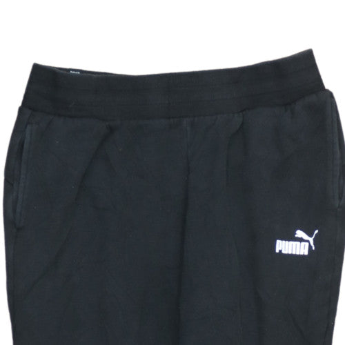 Puma Men’s Black Jogger Sweatpants M Regular Fit Tapered Cotton Blend