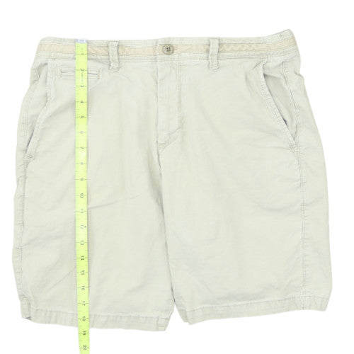 GAP Men's Beige Chino Shorts Size 32 Regular Fit Lightweight
