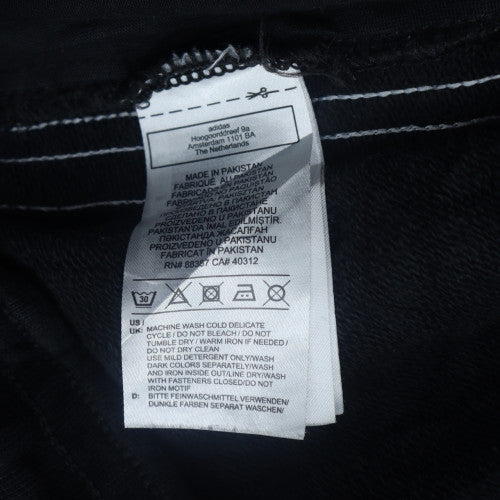 Adidas Womens Black Jogger Trousers Size 8 Cotton Blend Sportswear