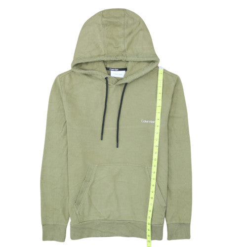 Calvin Klein Men's Green Pullover Hoodie Size M Regular Fit