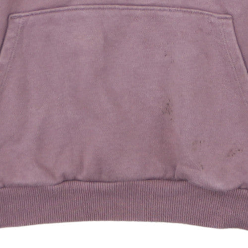 Puma Women's Mauve Pullover Hoodie Size M Embroidered Logo Cotton Blend