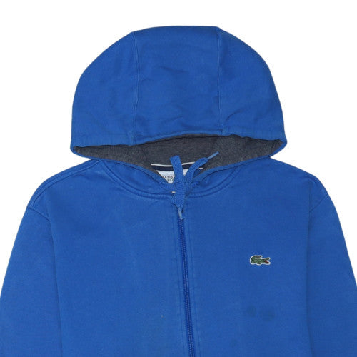 Lacoste Men's Blue Full Zip Hoodie XL Fleece Sweatshirt