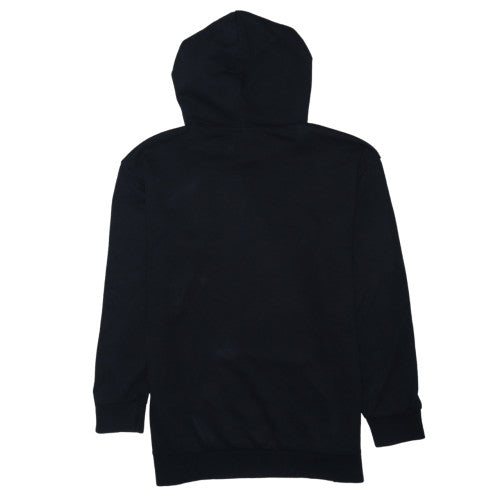 Adidas Mens Black XS Pullover Hoodie Embroidered Logo Lightweight