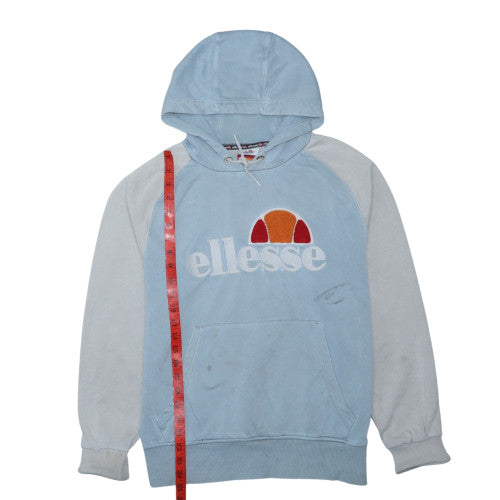 Ellesse Heritage Men's Blue Pullover Hoodie S Embroidered Logo Sportswear