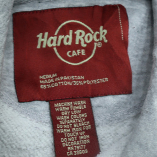 Hard Rock Cafe New York Womens Grey Pullover Hoodie Size M