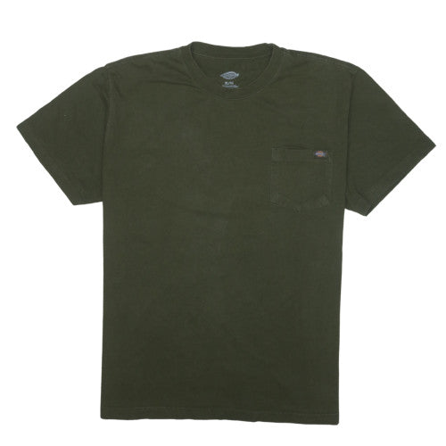 Dickies Men's Green XL Short Sleeve Crew Neck Cotton T-Shirt