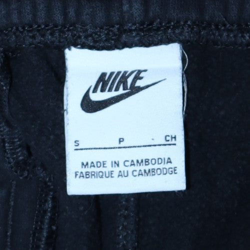 Nike Men's Black Small Fleece Sweatpants Tapered Fit