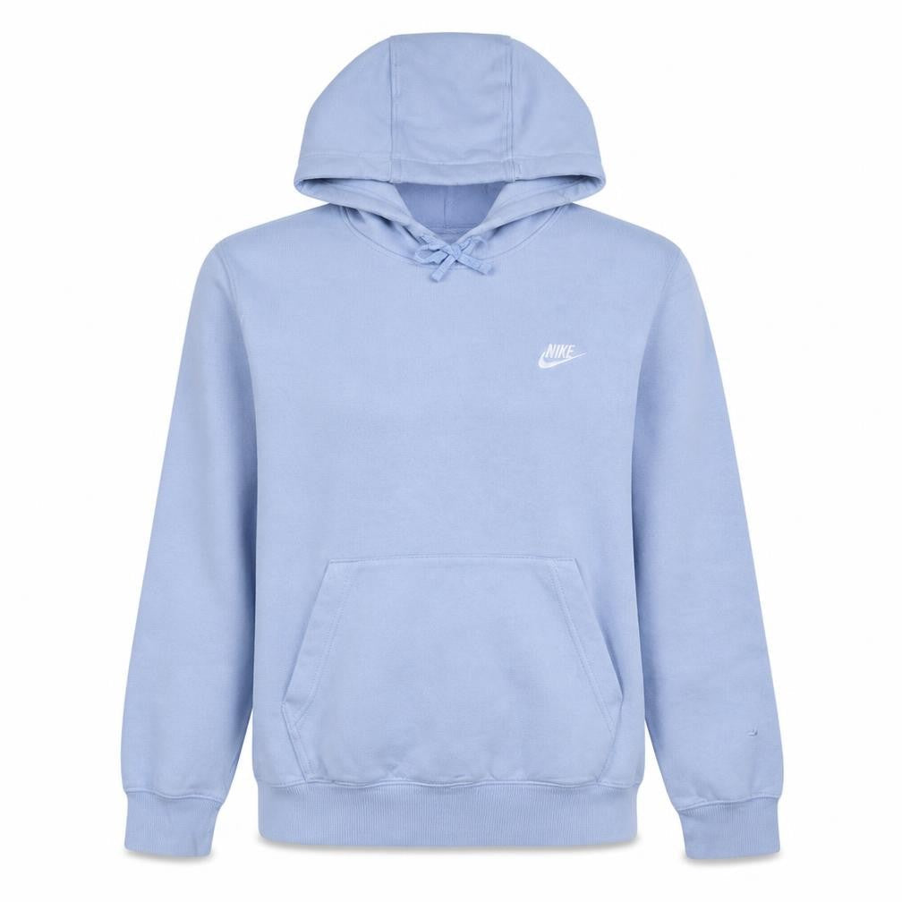 Nike Women's Light Blue Pullover Hoodie Medium Cotton Blend