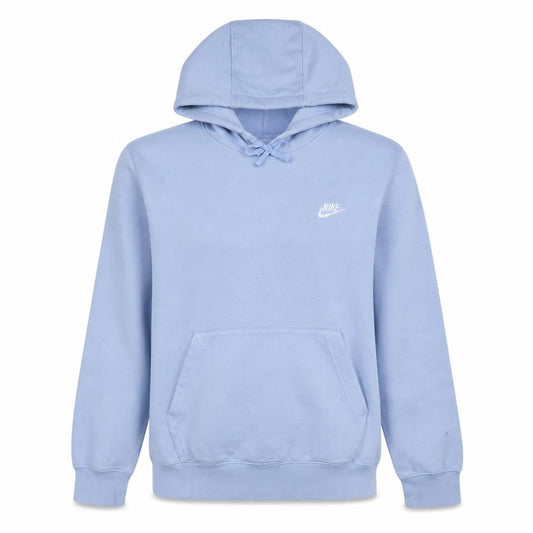 Nike Women's Light Blue Pullover Hoodie Medium Cotton Blend