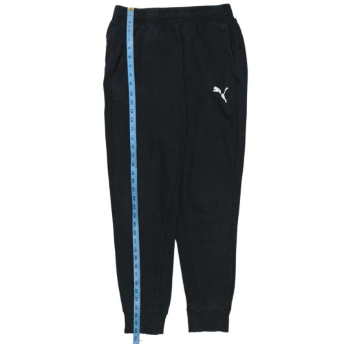 Puma Men's Black Jogger Trousers Size L Elastic Waist Sweatpants