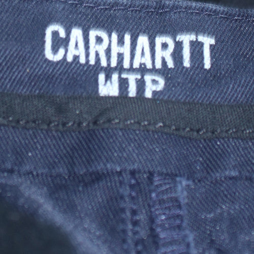Carhartt WIP Men's Navy Chino Trousers Size 30x32 Cotton Blend