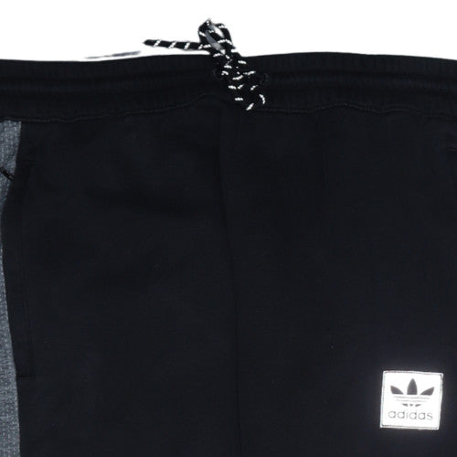 adidas Mens Black Jogger Trousers Size M Regular Fit Performance