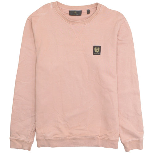 Belstaff Men's Pink 2XL Crew Neck Pullover Sweatshirt