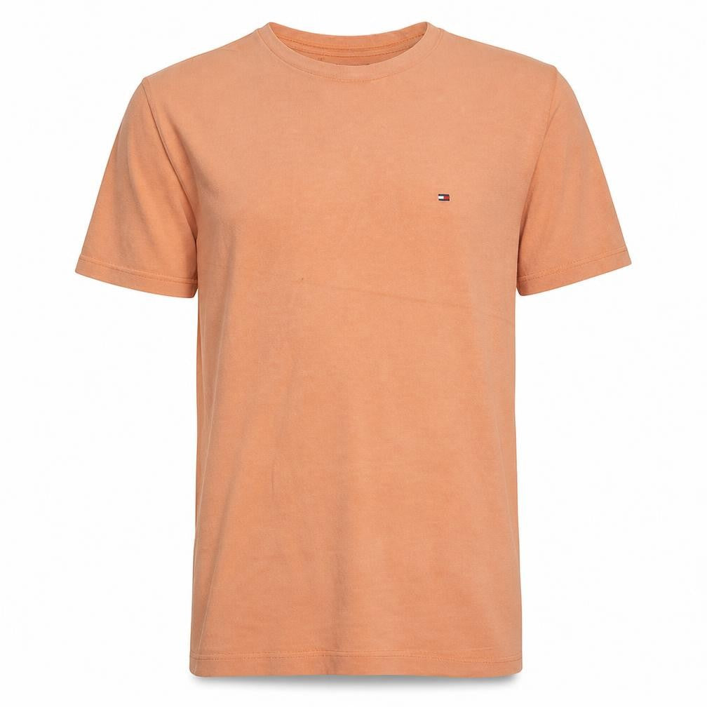 Tommy Hilfiger Men's Beige Crew Neck Cotton T-Shirt Size M