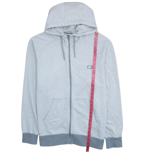 Nike Mens Grey 2XL Full Zip Hoodie Fleece Sweatshirt