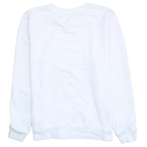 Tommy Hilfiger Men's White Crew Neck Pullover Sweatshirt M