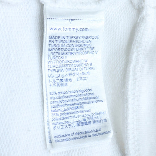 Tommy Hilfiger Men's White Crew Neck Pullover Sweatshirt M