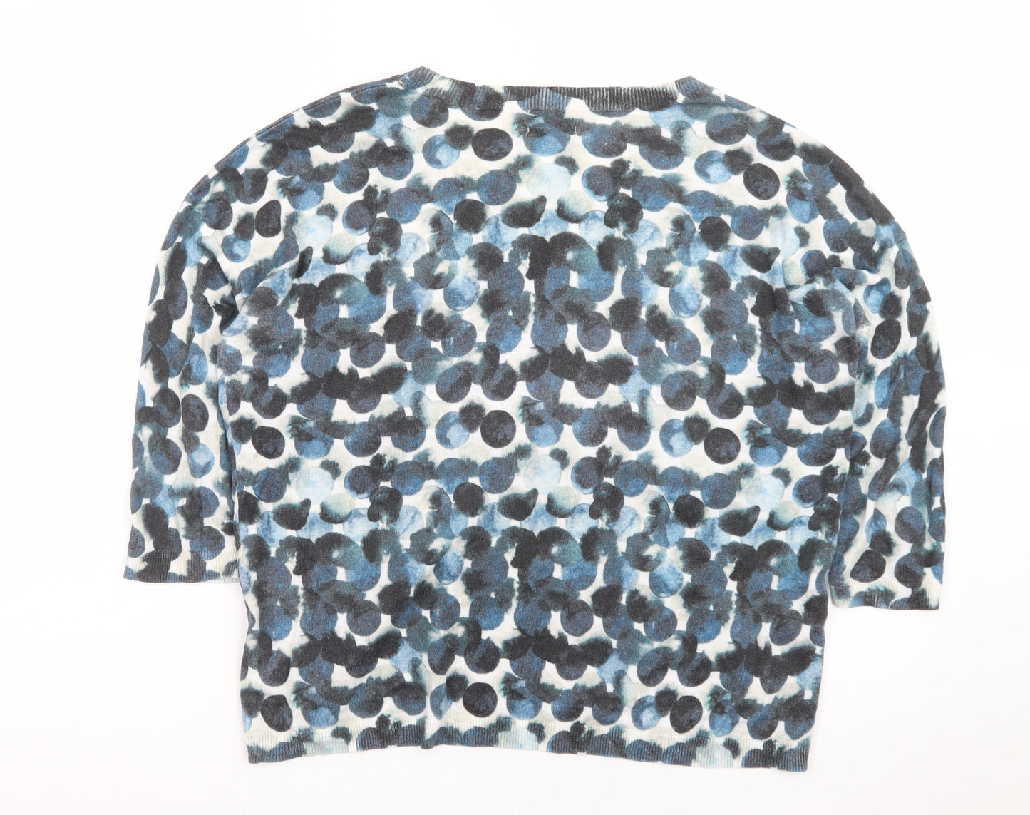 Jigsaw Women’s Multicoloured Cotton Silk Crew Neck Jumper Size S