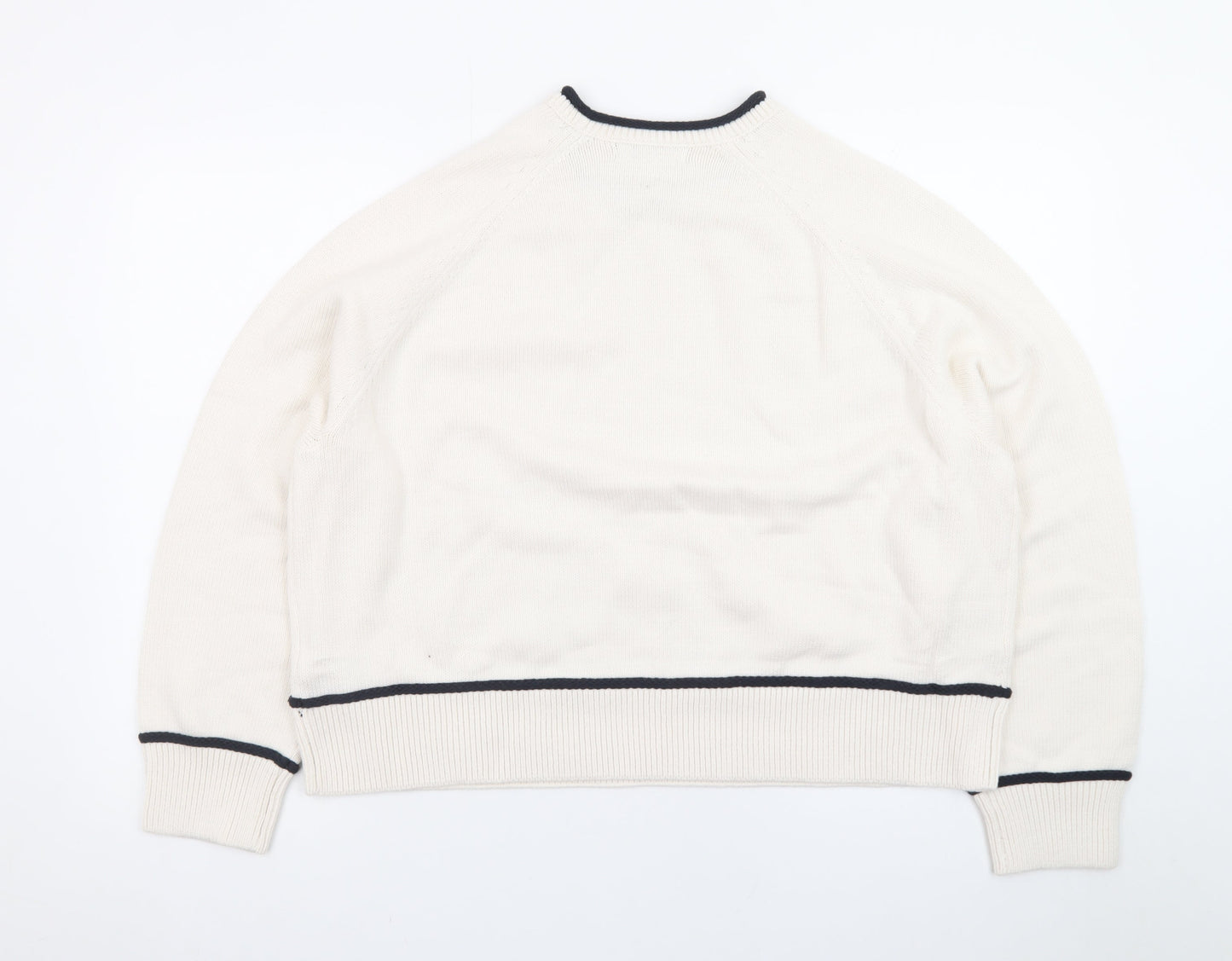 Marks and Spencer Women Ivory XL Crew Neck Pullover Jumper