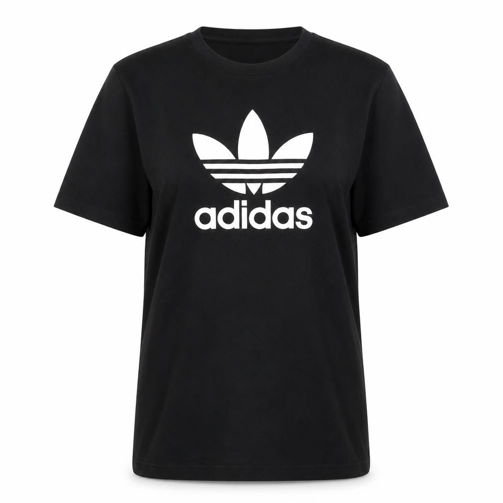 Adidas Women’s Black Classic Trefoil Logo T-Shirt Size M