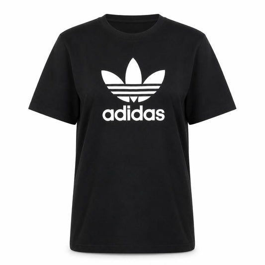 Adidas Women’s Black Classic Trefoil Logo T-Shirt Size M