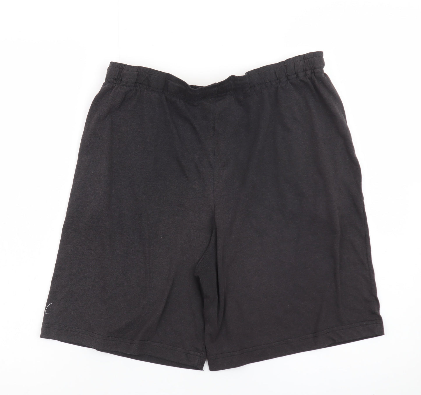 Slazenger Men's Black 2XL Sweat Shorts with Logo and Pockets