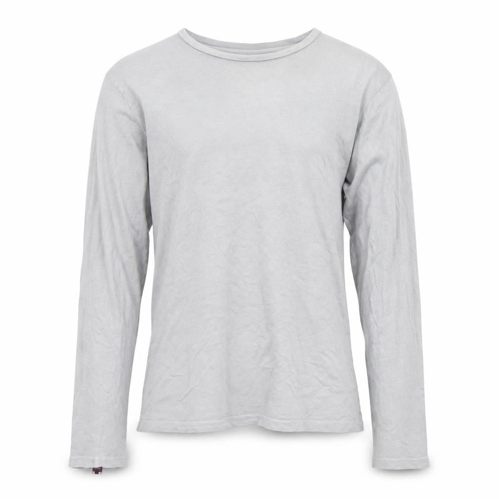 Superdry Men's Grey Long Sleeve Crew Neck Cotton T-Shirt S