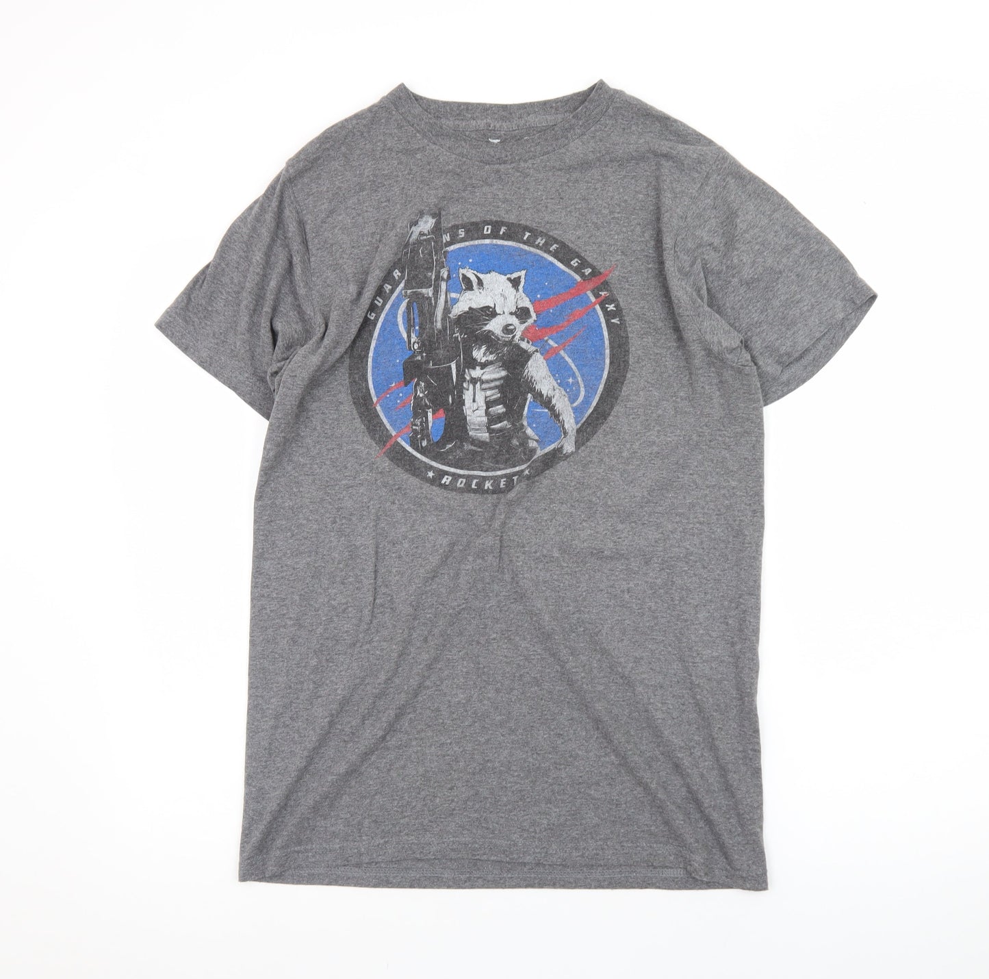 Jack of All Trades Men's Grey Guardians of the Galaxy Rocket T-Shirt M