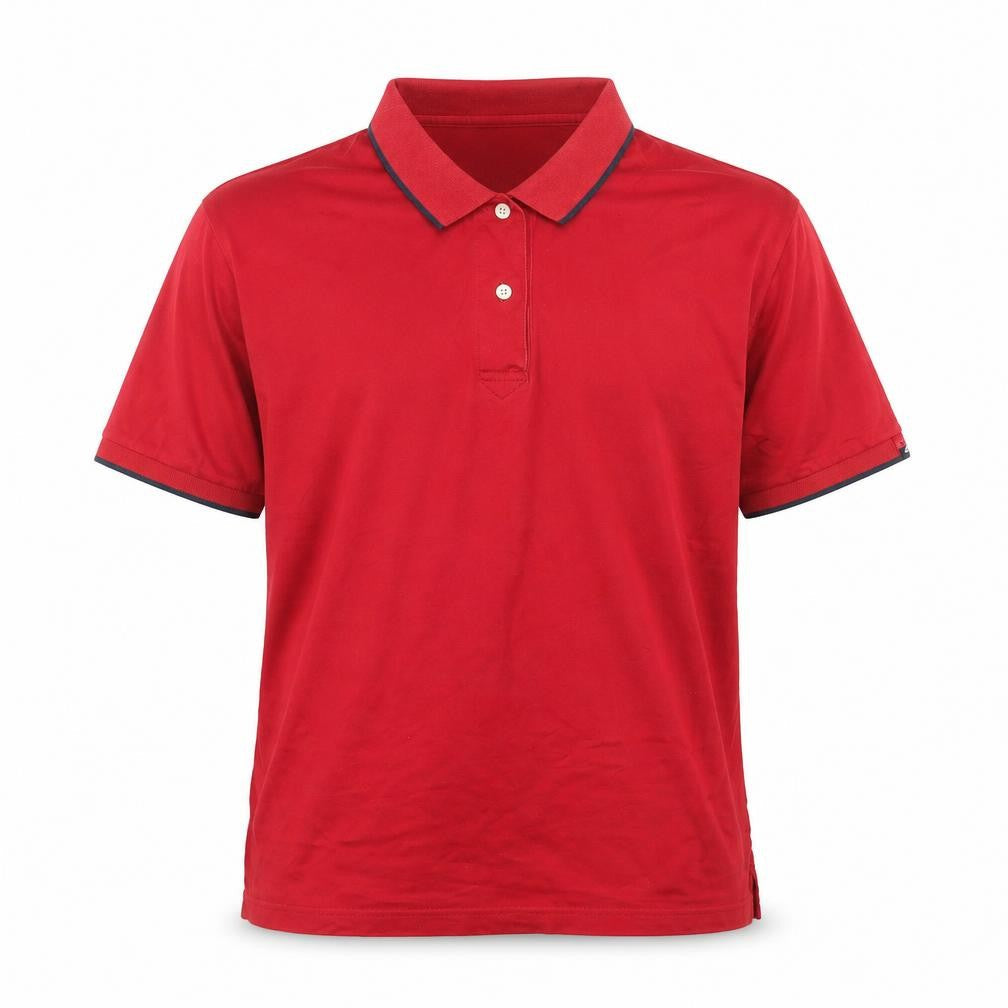 Cutter & Buck Red Cotton Men's L Polo Shirt Classic Fit