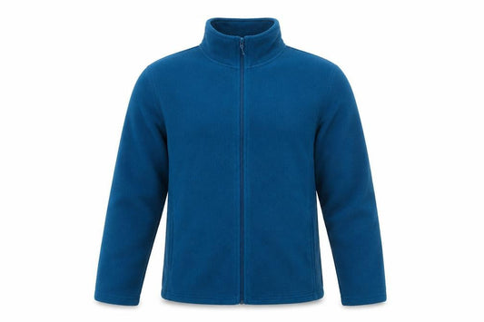Yessica Unisex Blue Fleece Full Zip Jacket L Lightweight