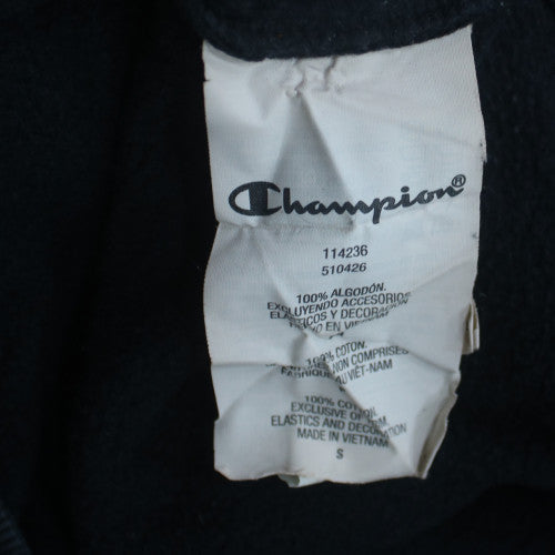 Champion Men's Black Small Pullover Hoodie Embroidered Logo