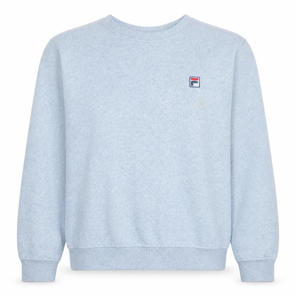 Fila Womens Grey XL Crew Neck Pullover Sweatshirt Classic Logo
