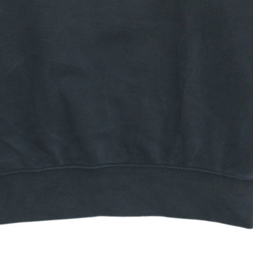 Adidas Womens Black Crew Neck Pullover Sweatshirt Size S Logo Detail