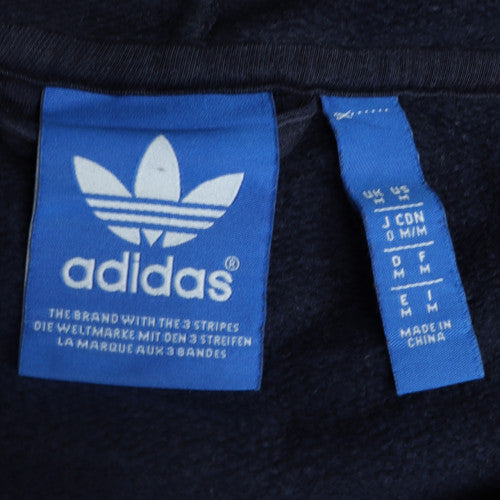 adidas Men's Blue Full Zip Hoodie Originals Logo Size M