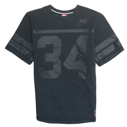 Nike Men's Black Graphic 34 Crew Neck Short Sleeve T-Shirt Size M