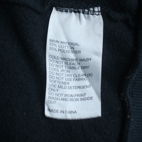 Puma Men's Black 1/4 Zip Pullover Sweatshirt Size L with Logo