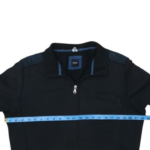 Hugo Boss Mens Black Full Zip Sweatshirt L Classic Fit