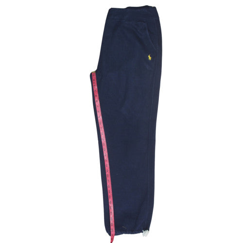 Ralph Lauren Men's Blue XL Fleece Sweatpants with Drawstring Waist