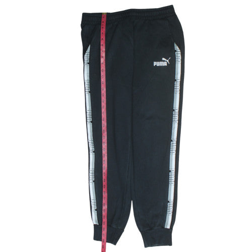 Puma Men Black L Jogger Activewear Tapered Sweatpants