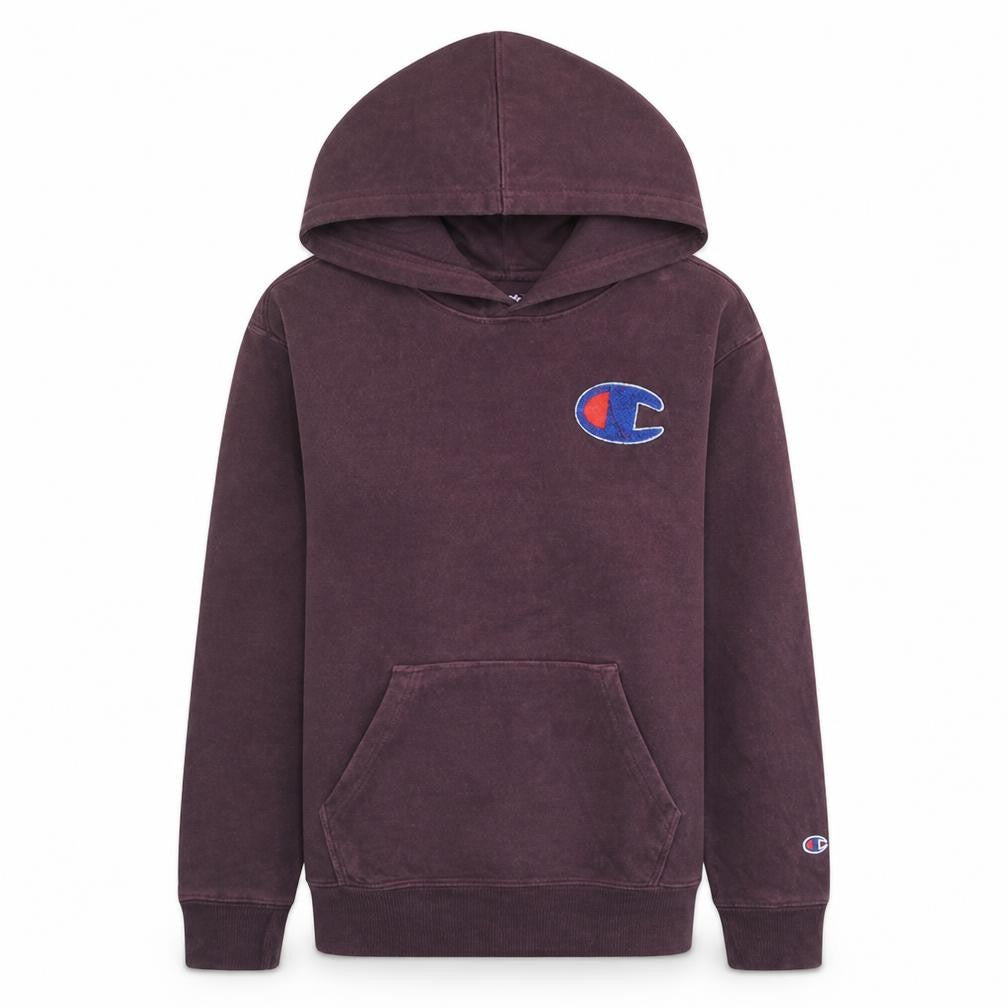 Champion Womens Burgundy Hoodie L Cotton Pullover Casual Sweatshirt