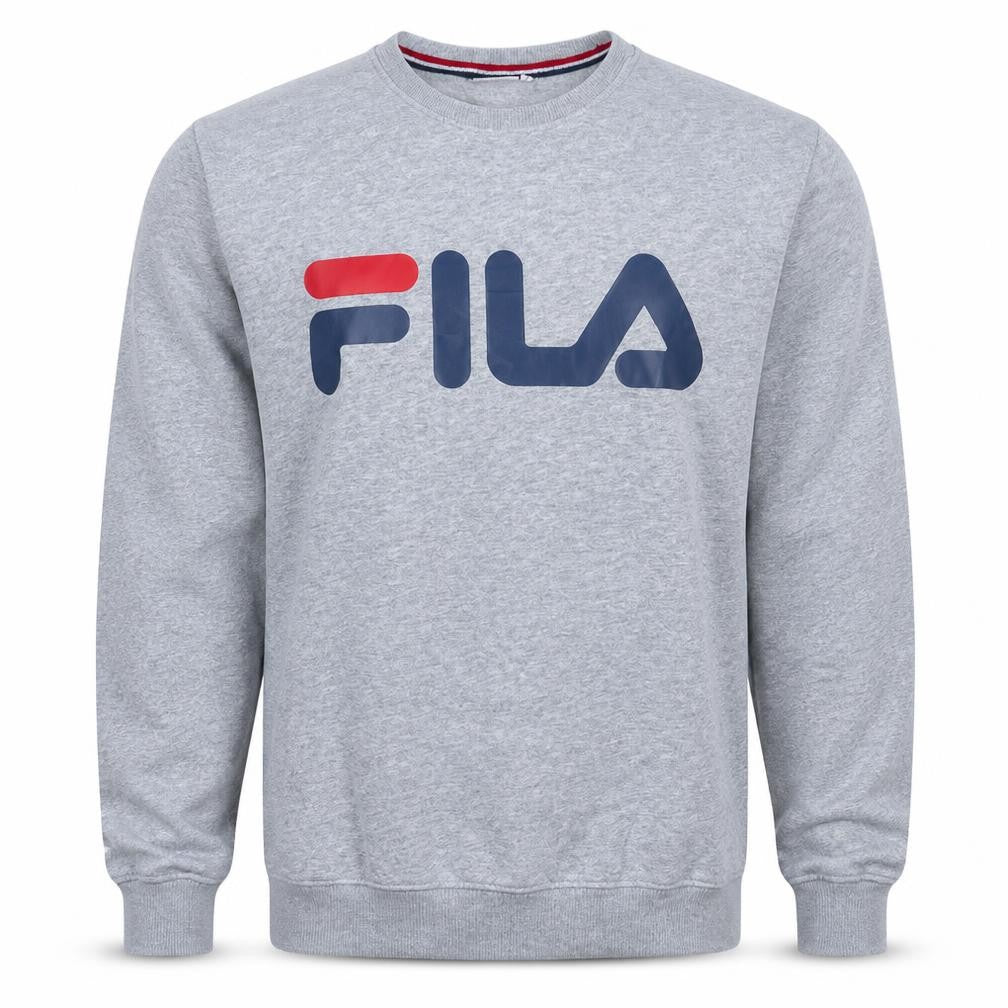 Fila Men's Grey Crew Neck Pullover Sweatshirt Size M