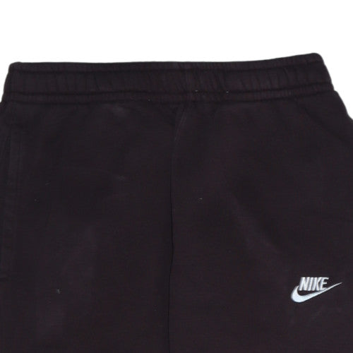 Nike Men Black Jogger Sweatpants S Regular Fit Elastic Waist