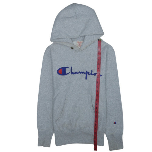 Champion Men's Grey Small Pullover Hoodie Reverse Weave Logo