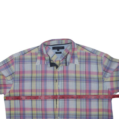 Tommy Hilfiger Men's Multicoloured Plaid Button-Up Shirt XL