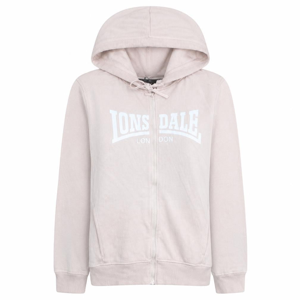 Lonsdale London Womens Beige Size 10 Full Zip Hoodie