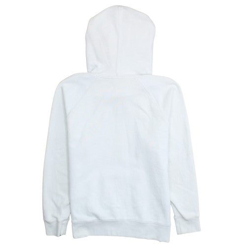Levi's Women White Hoodie M Pullover Cotton Logo Graphic