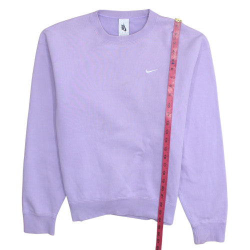 Nike Womens Lilac Crew Neck Sweatshirt XS Cotton Blend Casual